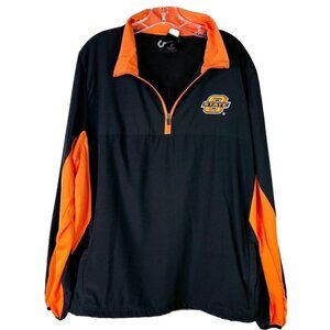 Oklahoma State Cowboys XL Men Vented 1/4 Zip Pullover Colosseum Windbreaker EUC